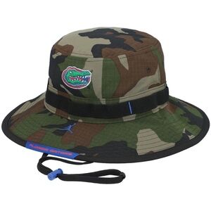 NEW Jordan Florida Gators On Field Sideline Camo Boonie Bucket Hat Size S/M NWT